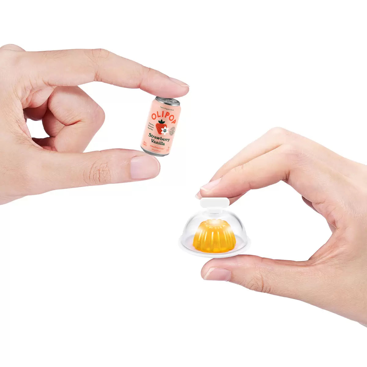 Mini Brands Fill the Fridge toy set with 3 surprise capsules and miniature collectible accessories for kids aged 8+/5