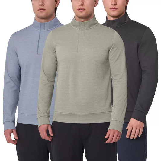 Mondetta Elevate 1/4 Zip Pullover in lightweight breathable fabric with moisture-wicking and flexible fit/1