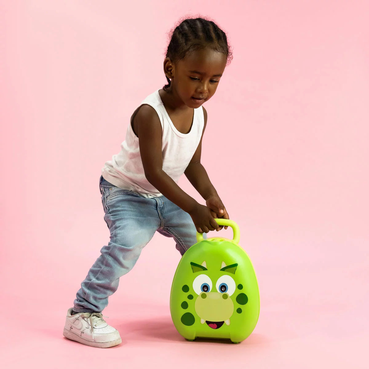 My Carry Potty Dinosaur portable leak-proof potty training seat for toddlers and travel use