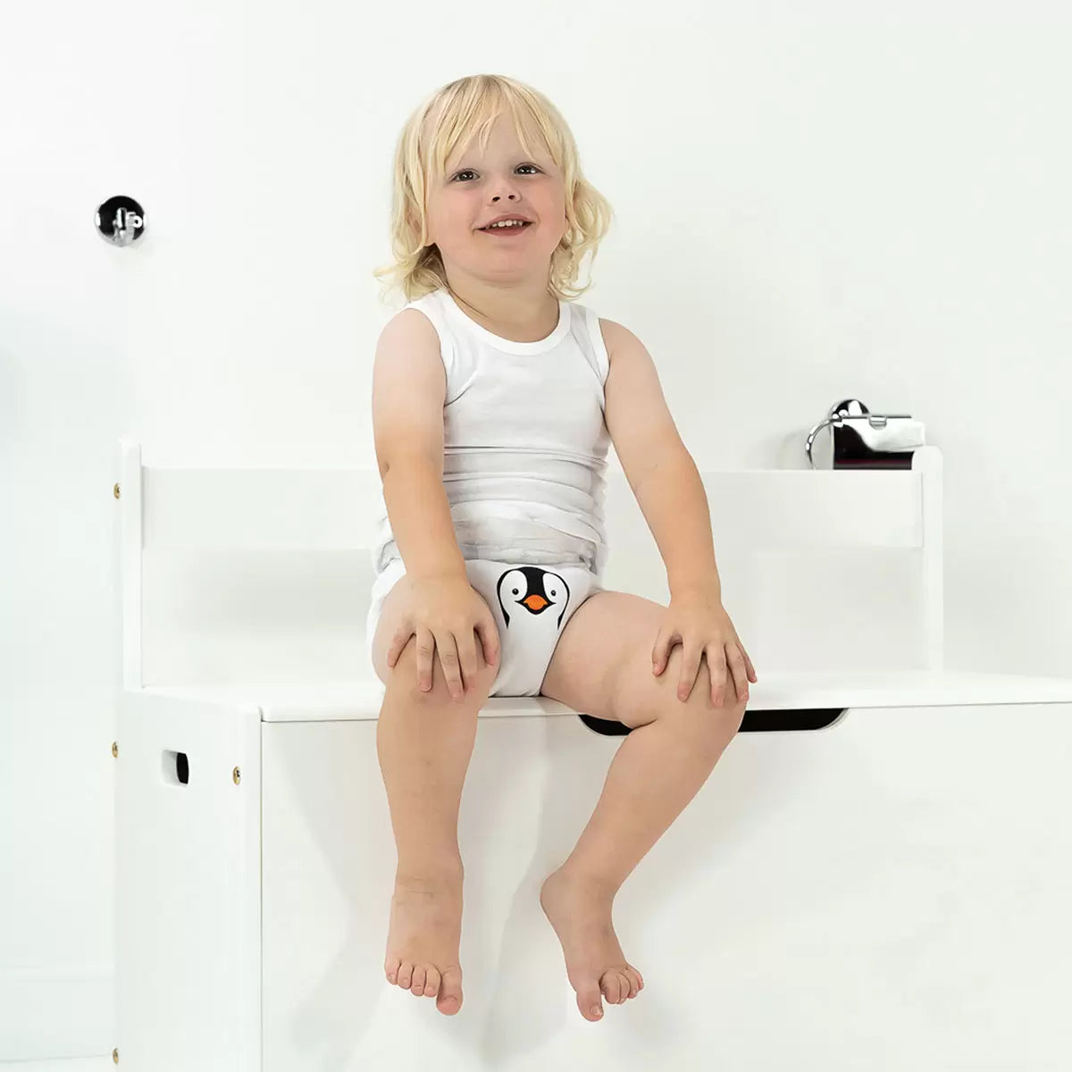 Pack of colorful My Little toddler training pants featuring soft cotton lining and playful character prints on a neutral background.