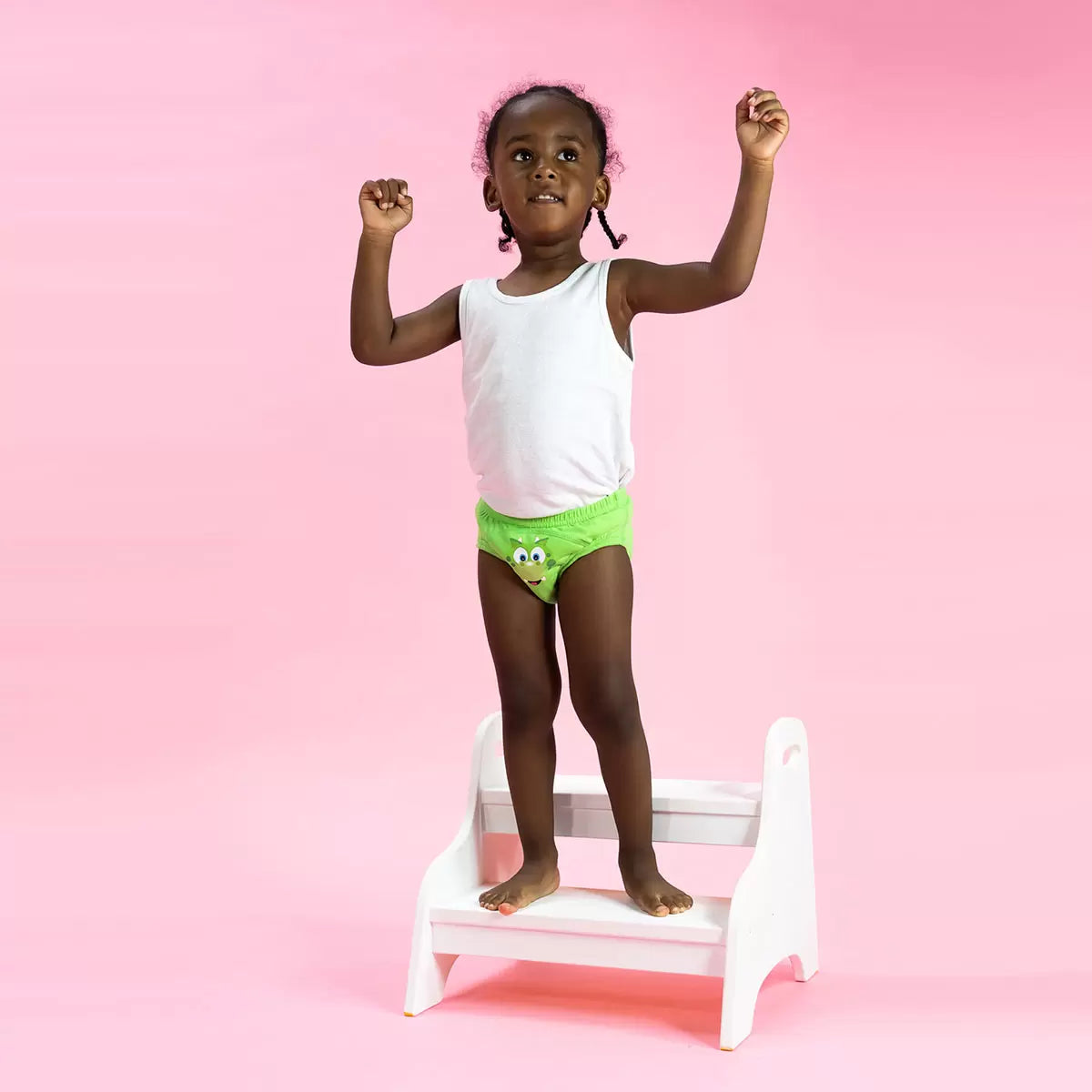 Pack of colorful My Little toddler training pants featuring soft cotton lining and playful character prints on a neutral background.