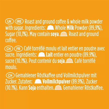 Nescafé Dolce Gusto Latte Macchiato Coffee Pods 24 Servings with creamy milk layers and rich espresso flavor .