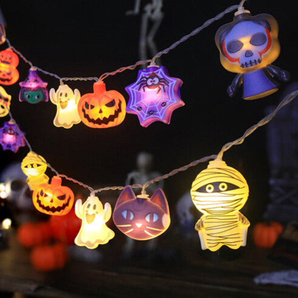 (A) 9.84 ft 20 LEDs Halloween Lights Party Decor
