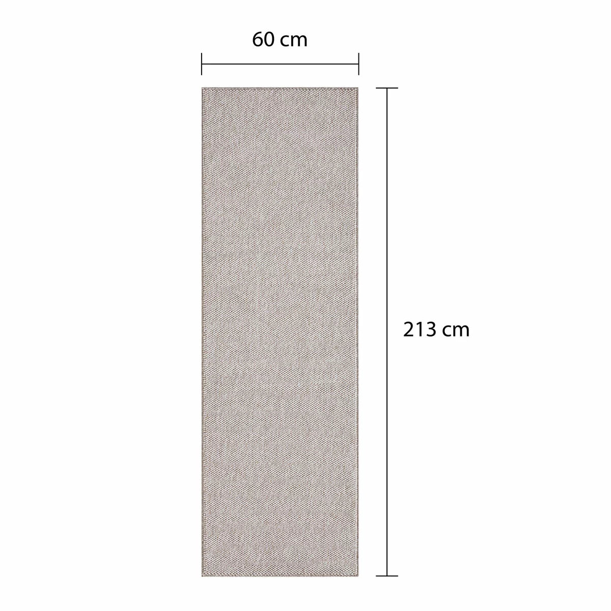 Off The Loom Runner 60 x 213 cm in 3 colours, durable woven hallway floor runner for indoor use