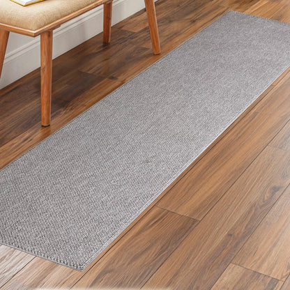 Off The Loom Taupe Runner 60 x 213 cm with neutral modern design for hallways and kitchen flooring