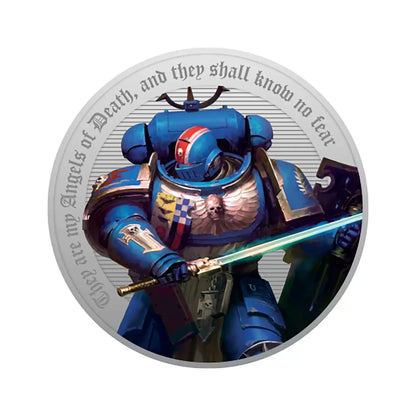 Official limited edition Warhammer 40,000 Medal Cover by Royal Mail collectible display item for fans and collectors