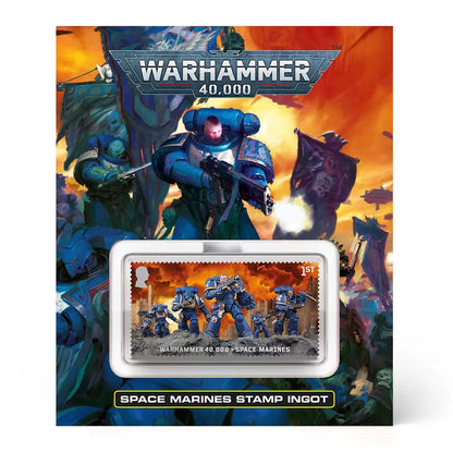 Official Warhammer Age of Sigmar stamp ingot by Royal Mail collectible display item for fans and collectors