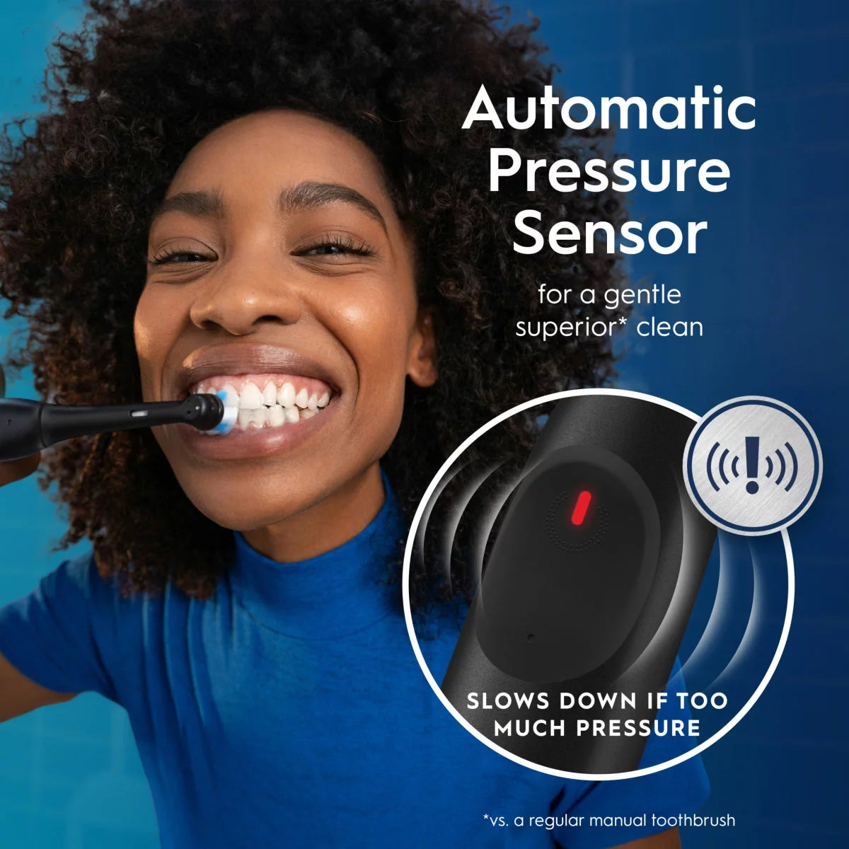 Oral-B iO 2 electric toothbrush in sleek Black, showcased with its charging base and protective travel case.