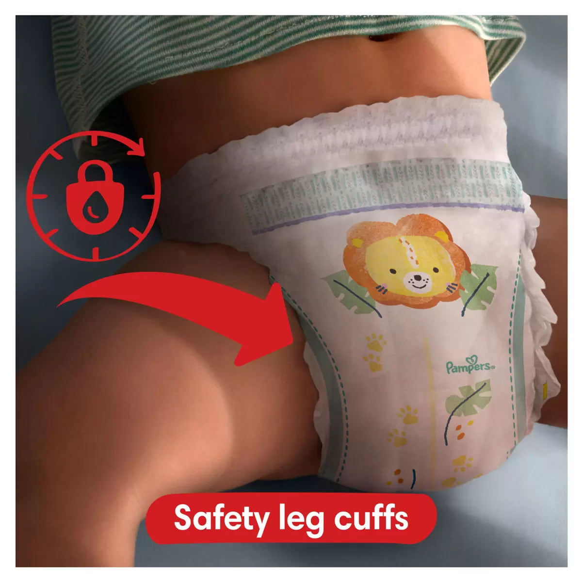 Pampers Baby Dry Pants Size 4 2 x 72 Pack with up to 12-hour dryness protection and comfortable fit for active babies