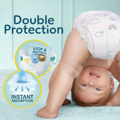 Pampers Premium Protect New Baby Size 3 nappies 70 pack with ultra-soft material and leak protection for newborn babies