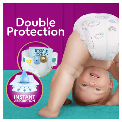 Pampers Premium Protection Size 4 baby nappies 174 pack with ultra-soft comfort and long-lasting leak protection for babies 9-14kg