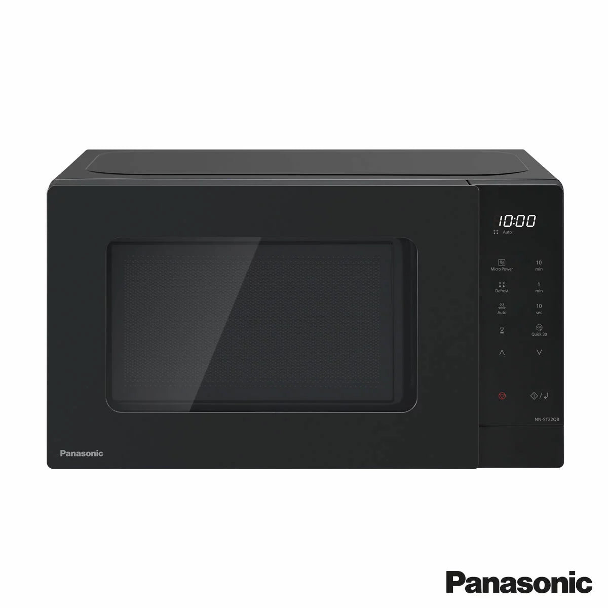 Panasonic 20L Solo Microwave NN-ST22QBBPQ with convenient cooking and reheating functions, compact design, and user-friendly controls, ideal for quick meal preparation, defrosting, and everyday cooking in small kitchens and busy households.