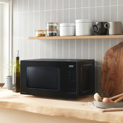 Panasonic 20L Solo Microwave NN-ST22QBBPQ with convenient cooking and reheating functions, compact design, and user-friendly controls, ideal for quick meal preparation, defrosting, and everyday cooking in small kitchens and busy households.