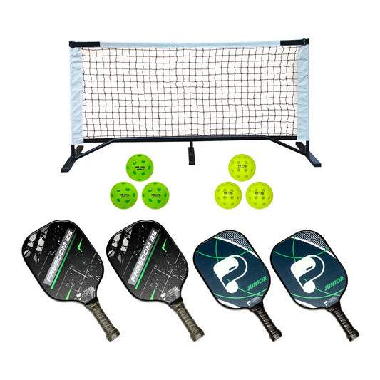 pickleball family set paddles balls portable outdoor beginner game - 1