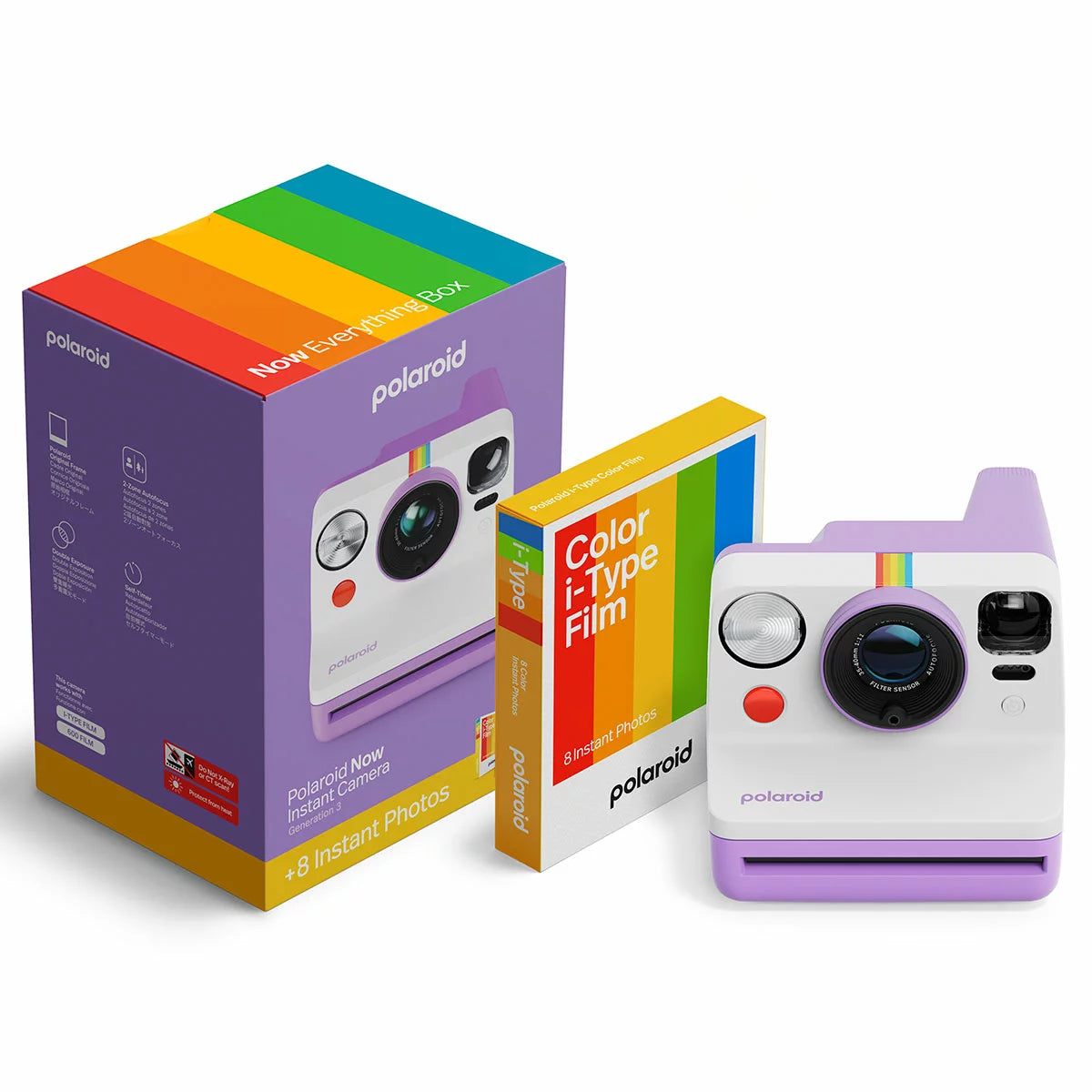 Captures moments instantly with vibrant photo prints. Autofocus lens, colour film bundle, and easy-to-use design for creative photography.