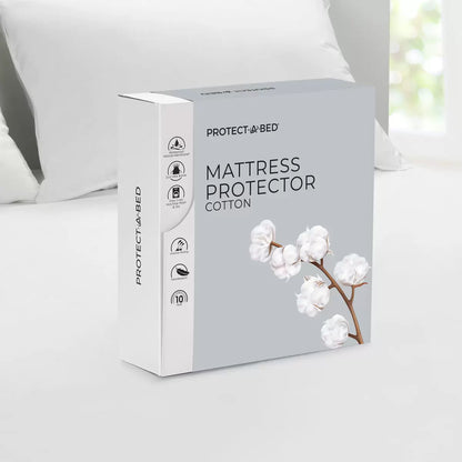 cotton mattress protector with waterproof breathable comfort for everyday sleep protection - 1