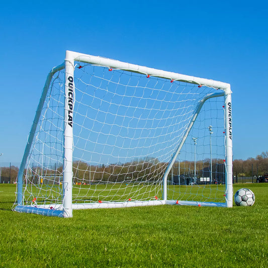 folding football goal quick setup durable match training net - 3