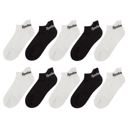 Reebok Ladies Low Cut Sock 10 Pack breathable comfortable women's socks for everyday wear and sports activities