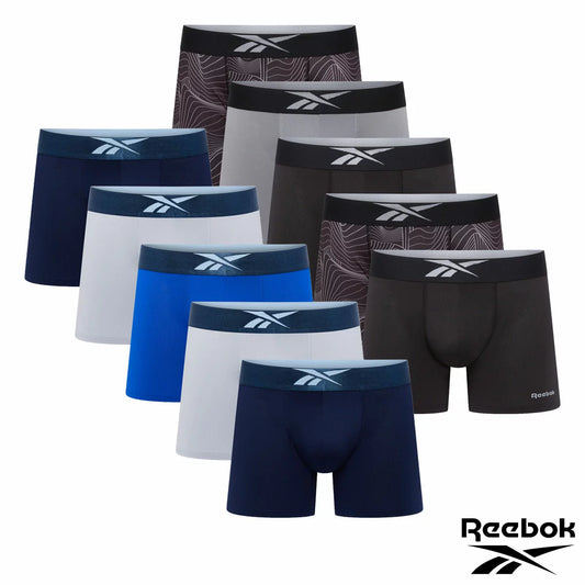 Reebok Men's Performance Boxer 5 Pack breathable moisture-wicking athletic underwear for all-day comfort/1