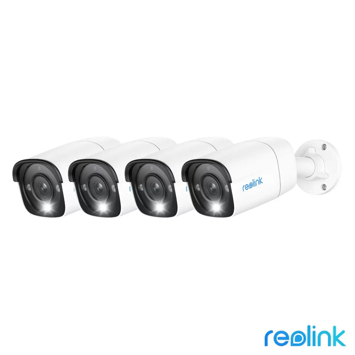 Reolink 12MP UHD PoE AI bullet add-on camera 4 pack for NVR security system expansion with smart detection