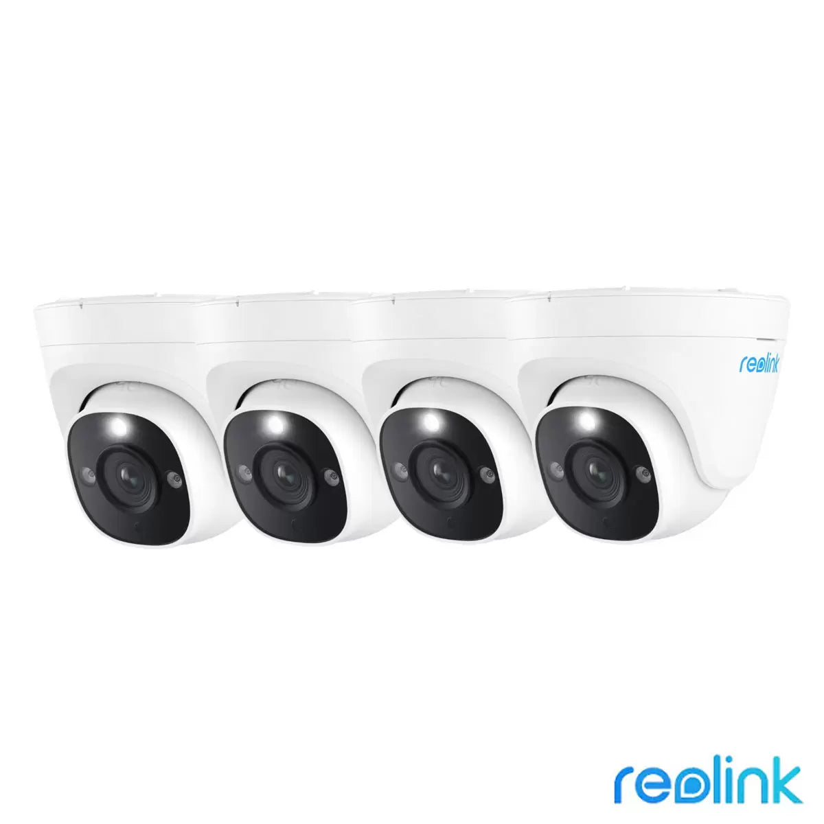Reolink 8MP 4K UHD PoE AI turret add-on security camera 4 pack for NVR system expansion and smart surveillance