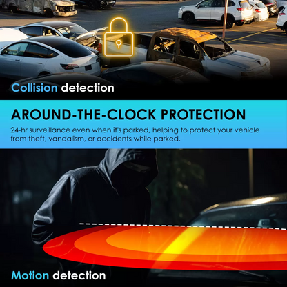 Stealth black Rexing R316 dual-channel dash cam showing its forward-facing 4K lens and interior cabin sensor mounted onto a windscreen via a compact suction cup base.