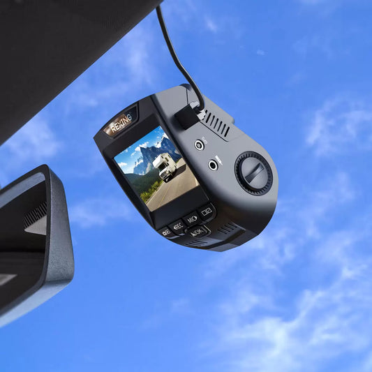 Rexing dual channel dash cam recording front rear 4K system - 1