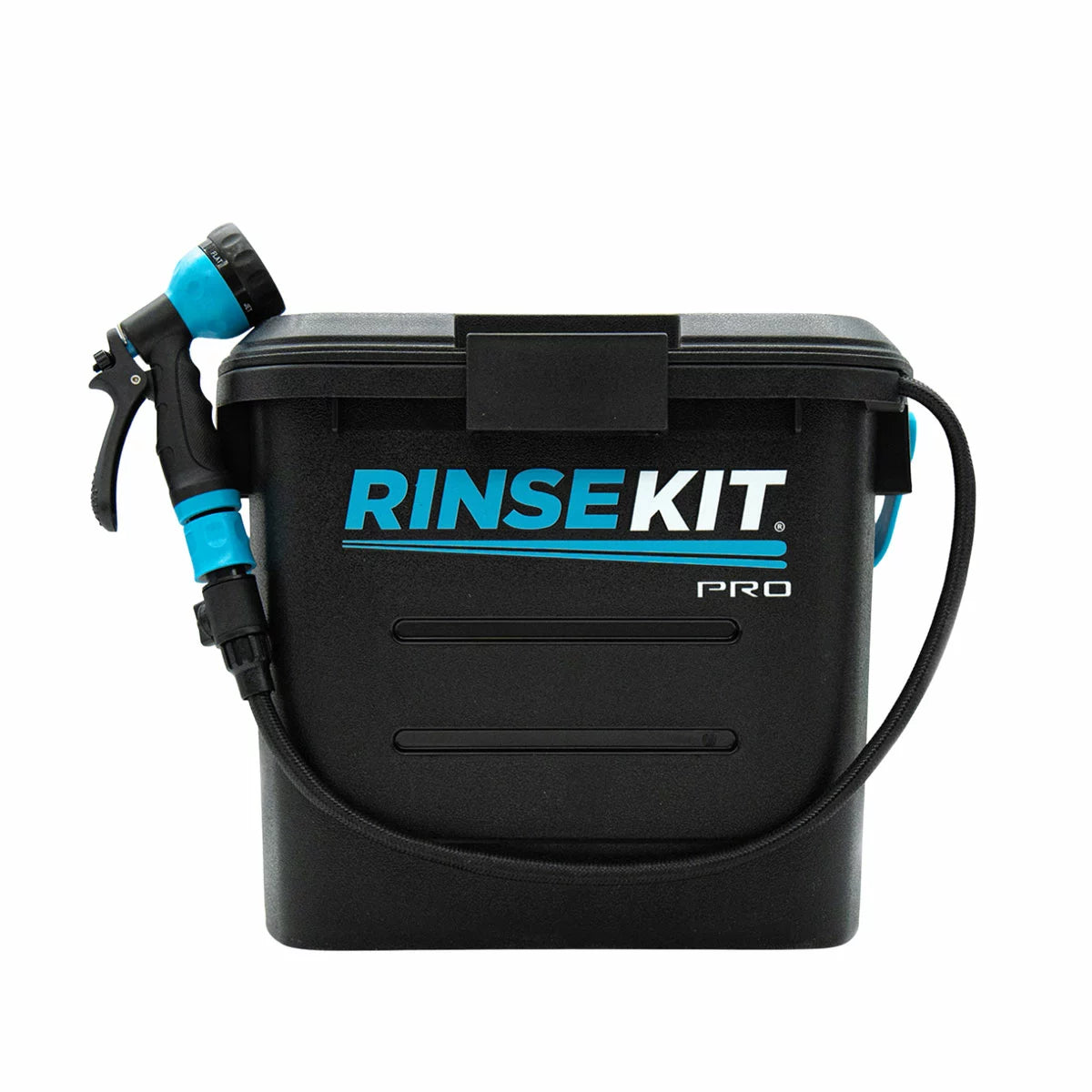 Portable battery powered shower for outdoor cleaning and camping - 1
