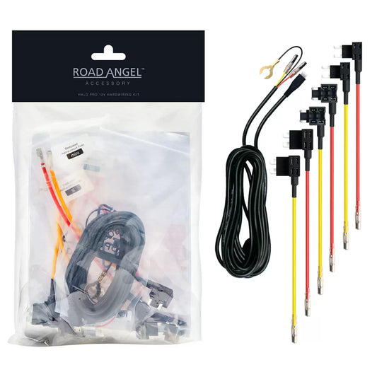 Road Angel 12V hardwiring kit HWK12V for Halo Pro dash cam professional vehicle installation/
