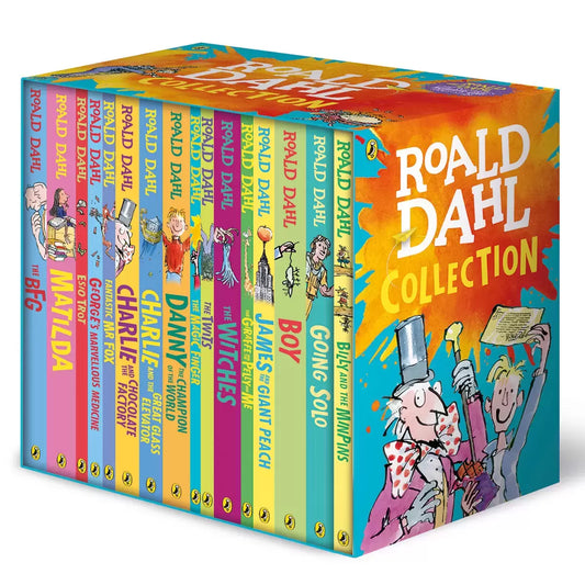 roald dahl 16 book collection for children aged seven and above