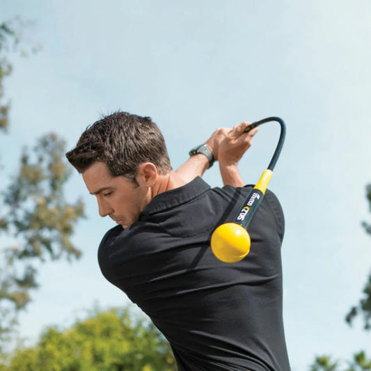 Golf swing trainer for tempo strength flexibility practice training aid - 1