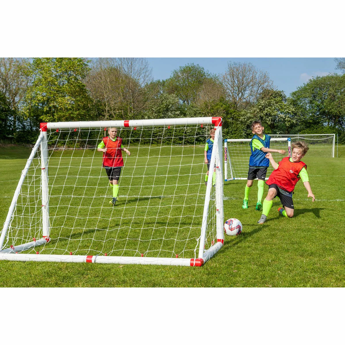 football goal set with bibs carry bag garden training kit  - 2