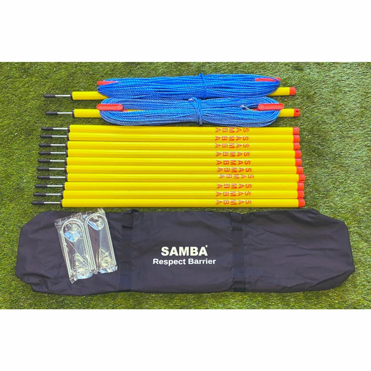 football pitch barrier system for crowd control and boundary marking - 3
