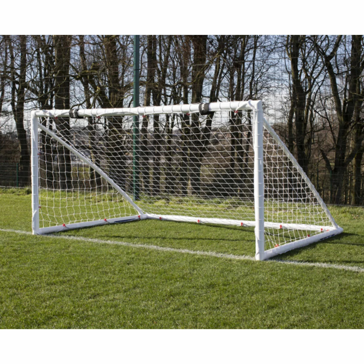 folding football goal 12x6 portable training net garden play - 1