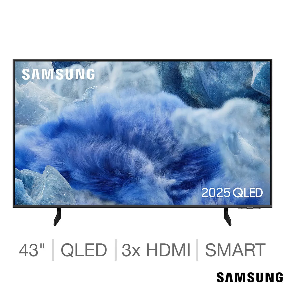 Samsung 43 Inch QLED 4K Ultra HD Smart TV with vibrant colour display and Smart TV streaming features Samsung QE43Q8FAAUXXU