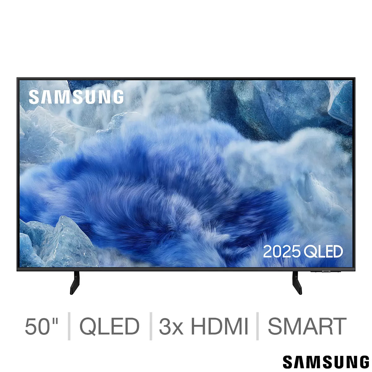 Samsung 50 Inch QLED 4K Ultra HD Smart TV with vibrant HDR display and Smart TV streaming features Samsung QE50Q8FAAUXXU