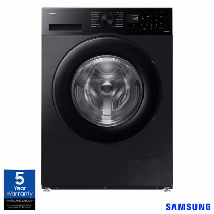 Samsung Series 5 WW11DG5B25ABEU 11kg 1400rpm A Rated Black Washing Machine with large capacity drum and energy-efficient performance .