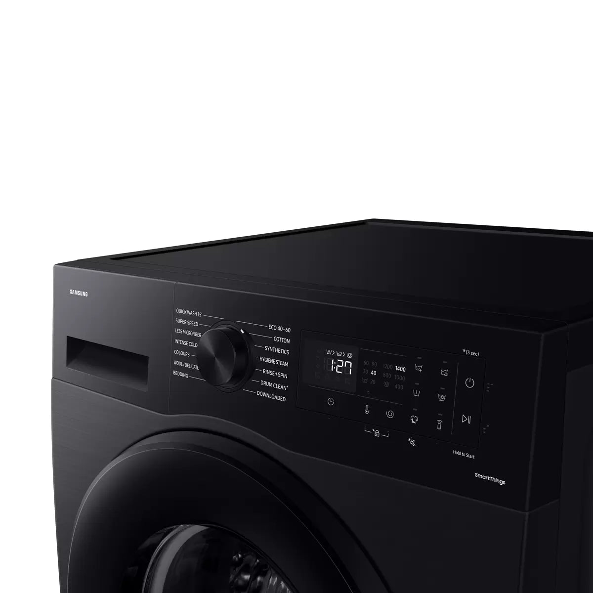 Samsung Series 5 WW11DG5B25ABEU 11kg 1400rpm A Rated Black Washing Machine with large capacity drum and energy-efficient performance .