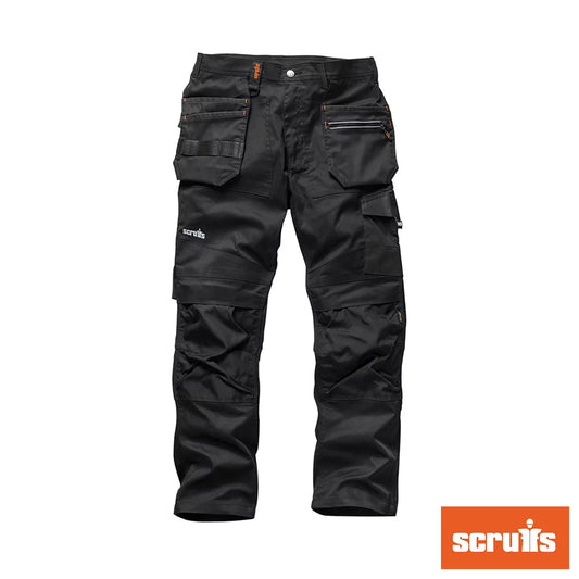 Scruffs men's Trade Flex work trousers with stretch fabric and reinforced knee panels