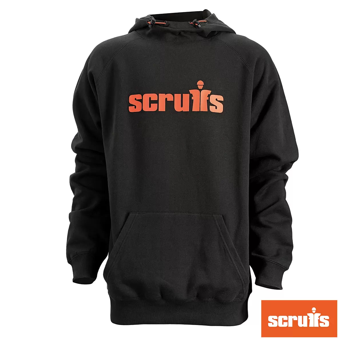 Scruffs Men's Work Tamworth Logo Hoodie in heavyweight cotton with reinforced stitching and adjustable hood/1
