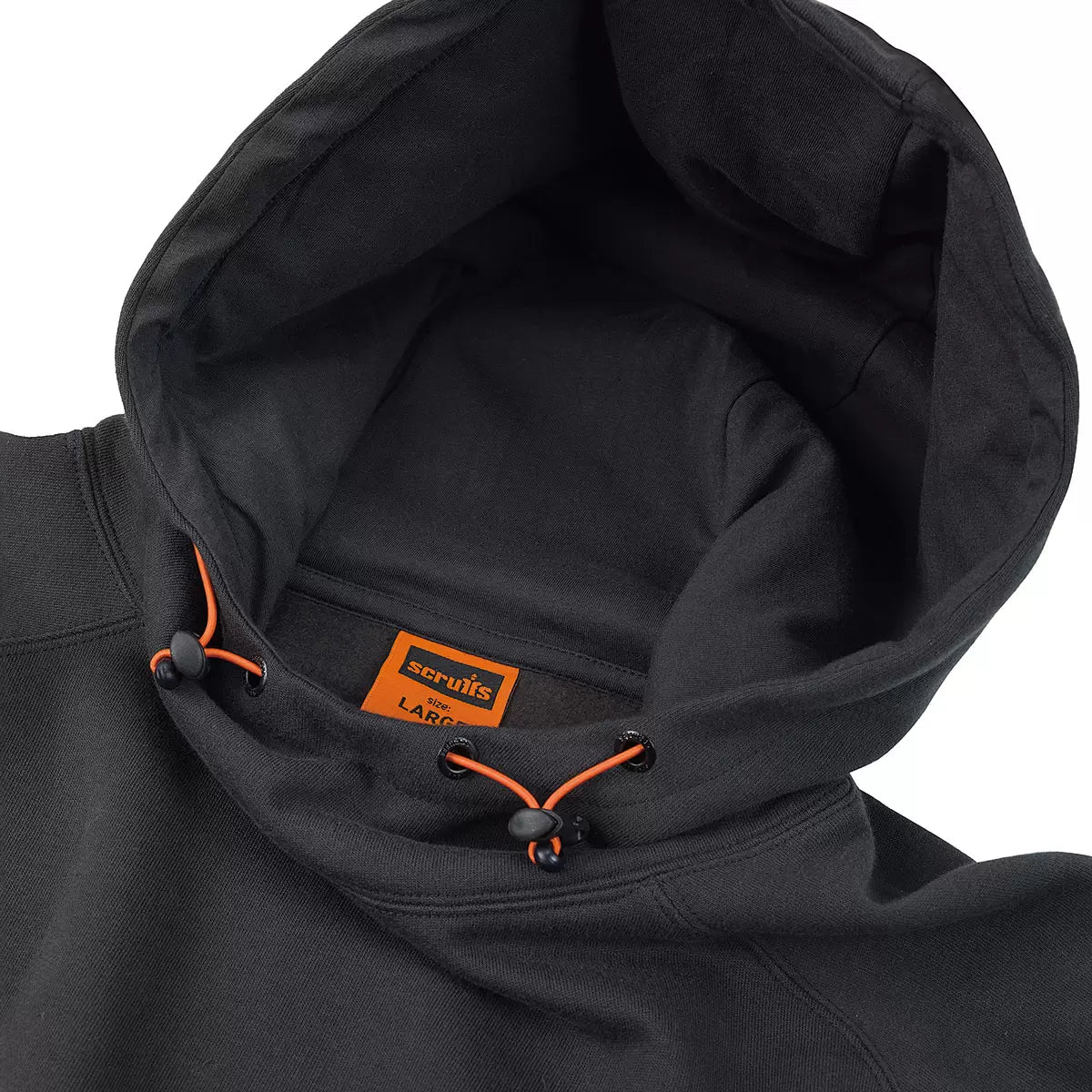 Scruffs Men's Work Tamworth Logo Hoodie in heavyweight cotton with reinforced stitching and adjustable hood/2