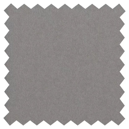 Front angle view of the Sealy Kingston Silver Fox fabric headboard showing detailed woven fabric texture mounted on a bed frame.