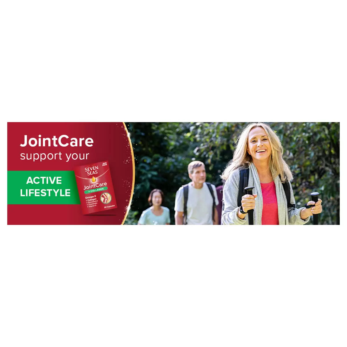 Seven Seas Joint Care Collagen 2 x 60 count collagen supplement for joint health mobility and daily wellness support