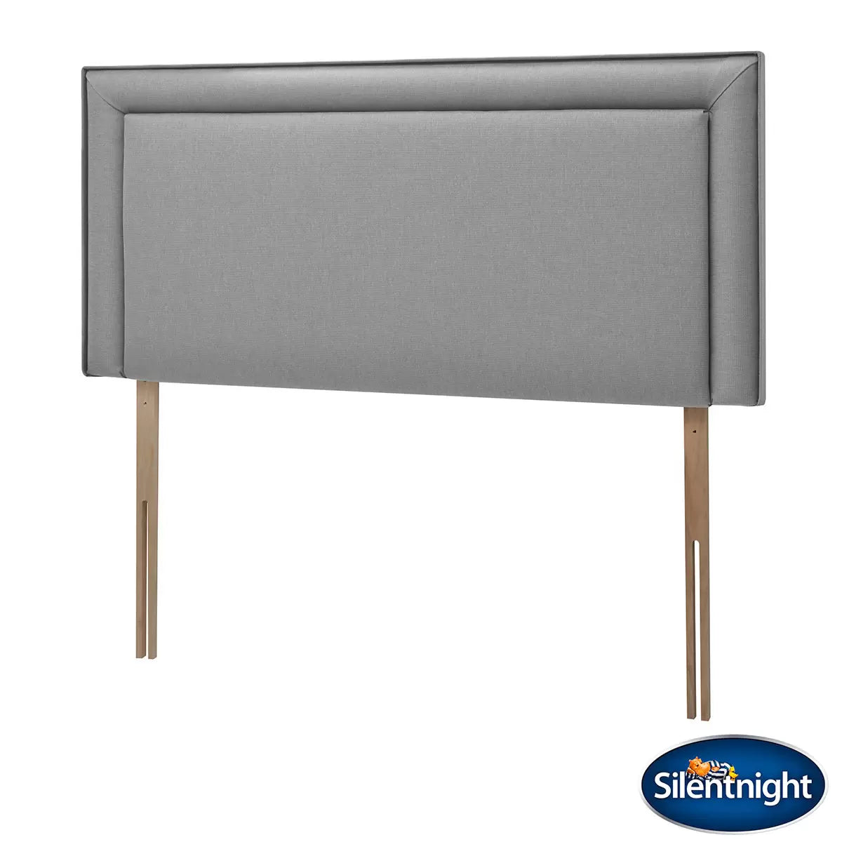 Silentnight Malvern slate grey fabric headboard super king size bedroom furniture
