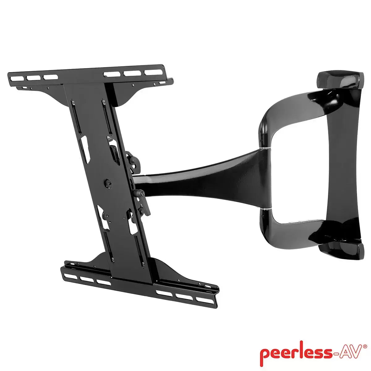 Slimline full motion TV wall mount for 32 to 50 inch TVs with tilt and swivel adjustment
