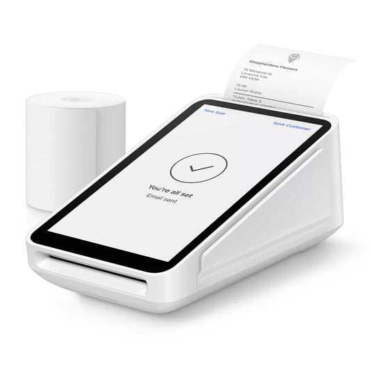 Square Terminal card reader payment machine with built-in receipt printer for retail and business checkout