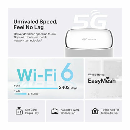 TP-Link Archer NX500 AX3000 dual-band WiFi 6 Gigabit router providing high-speed wireless coverage and reliable network performance - 2