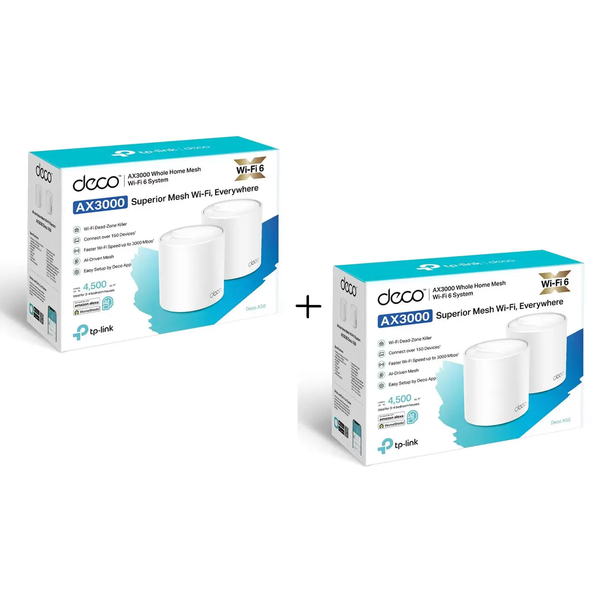 TP-Link Deco X50 AX3000 WiFi 6 mesh system providing seamless whole-home wireless coverage and high-speed connectivity - 2