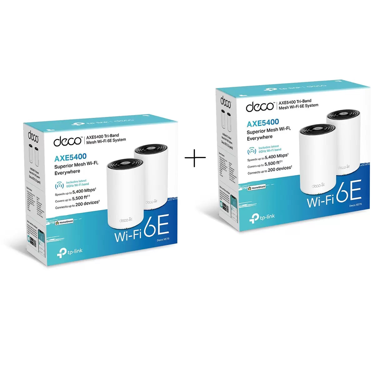 TP-Link Deco XE75 AXE5400 tri-band WiFi 6E mesh system providing seamless whole-home coverage and ultra-fast wireless connectivity - 2