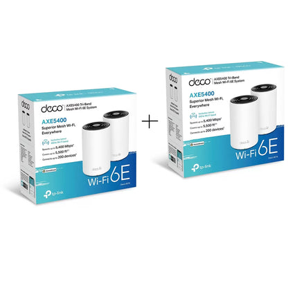 TP-Link Deco XE75 AXE5400 tri-band WiFi 6E mesh system providing seamless whole-home coverage and ultra-fast wireless connectivity - 2
